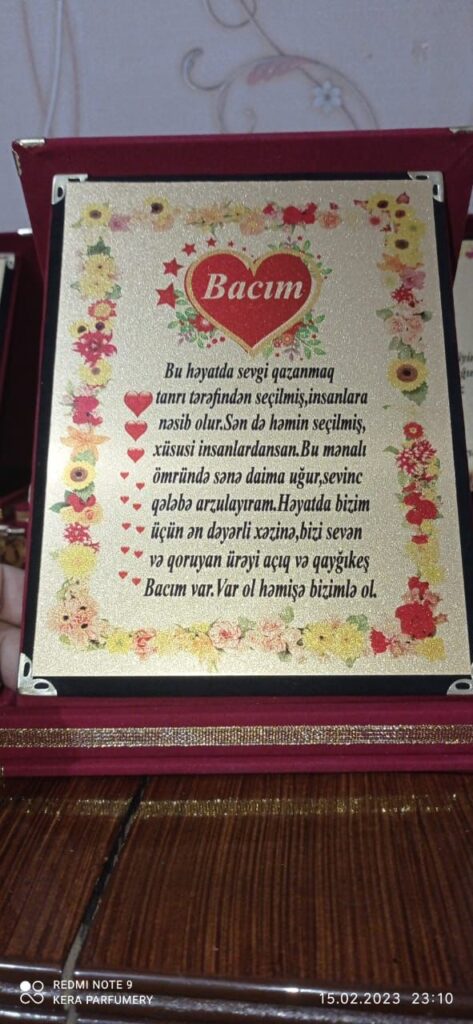 Plaket Hediyye №147