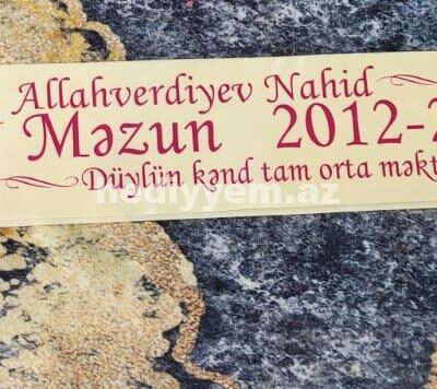 Mezunlar ucun Lent №9