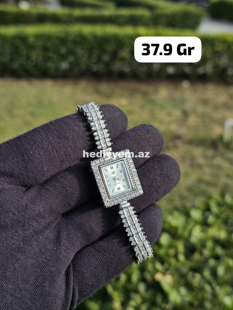 925 ayar Gumus Qol Saati #d018