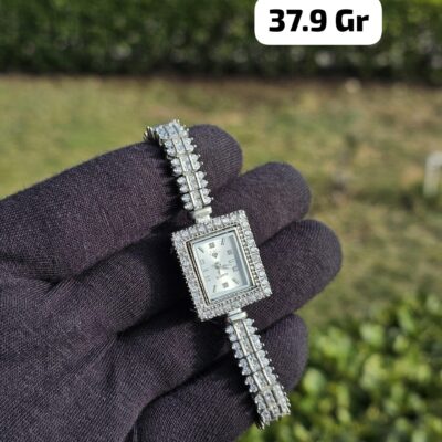 925 ayar Gumus Qol Saati #d018