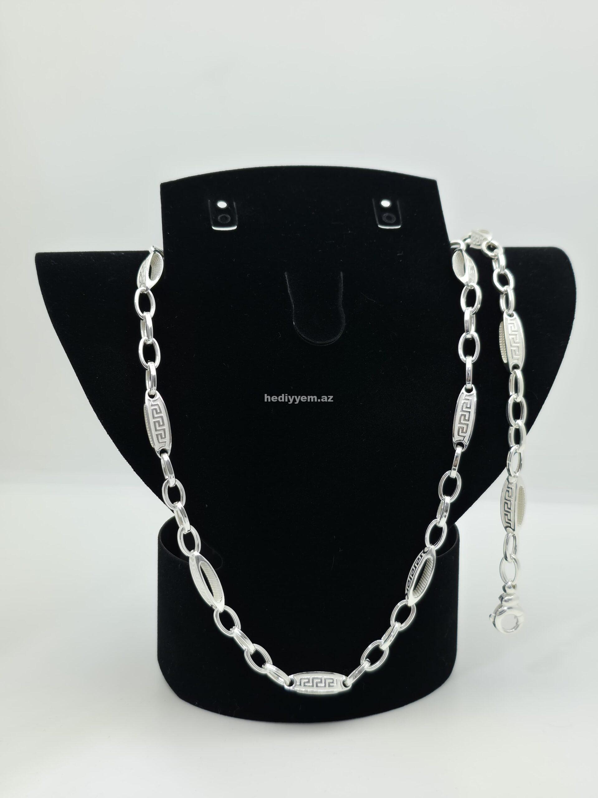 Versace kisi ucun gumus dest (303188)