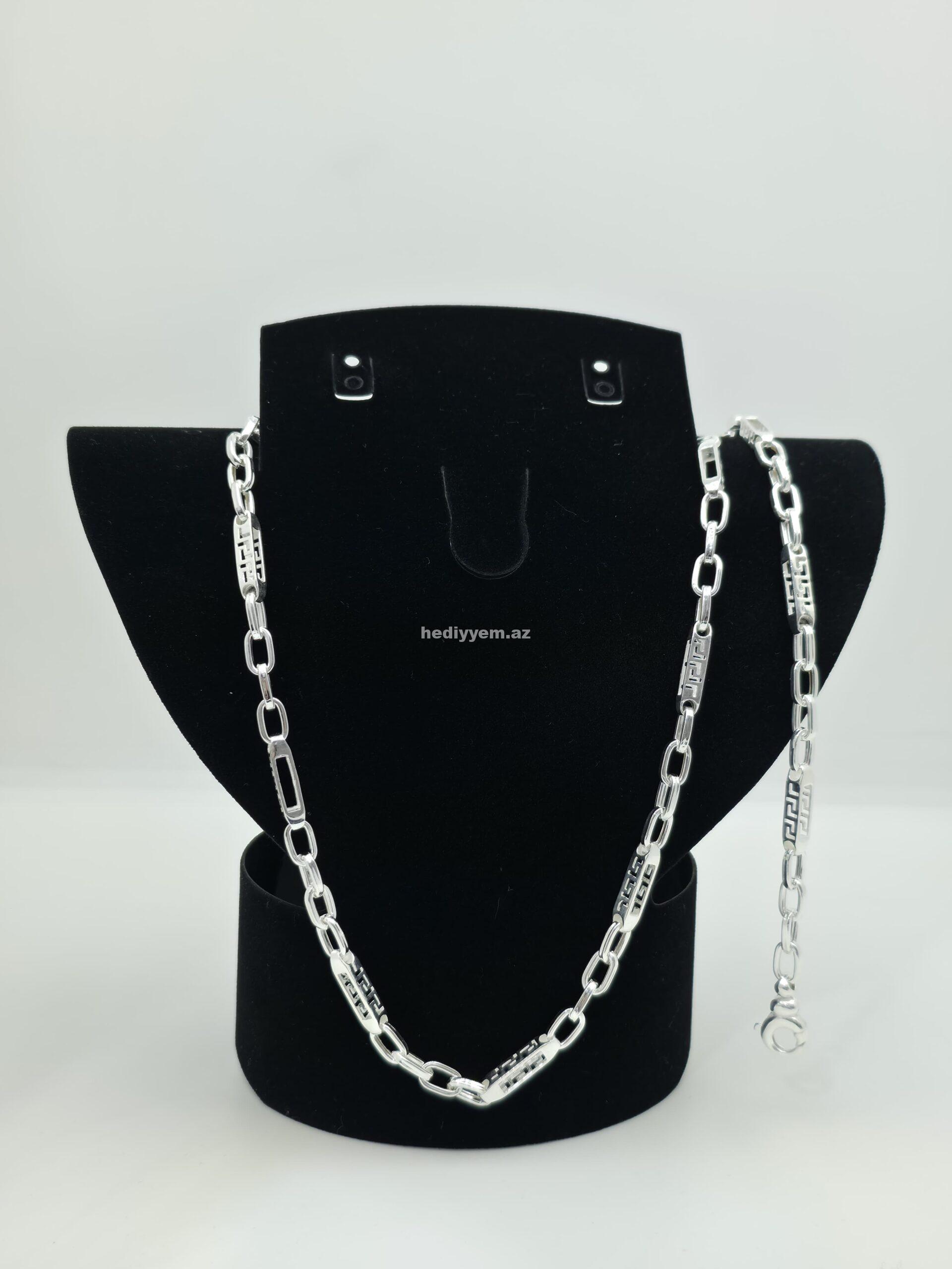 Versace kisi ucun gumus dest (303189)