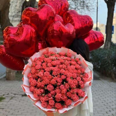 Qarışıq Gül Buketi (0007)