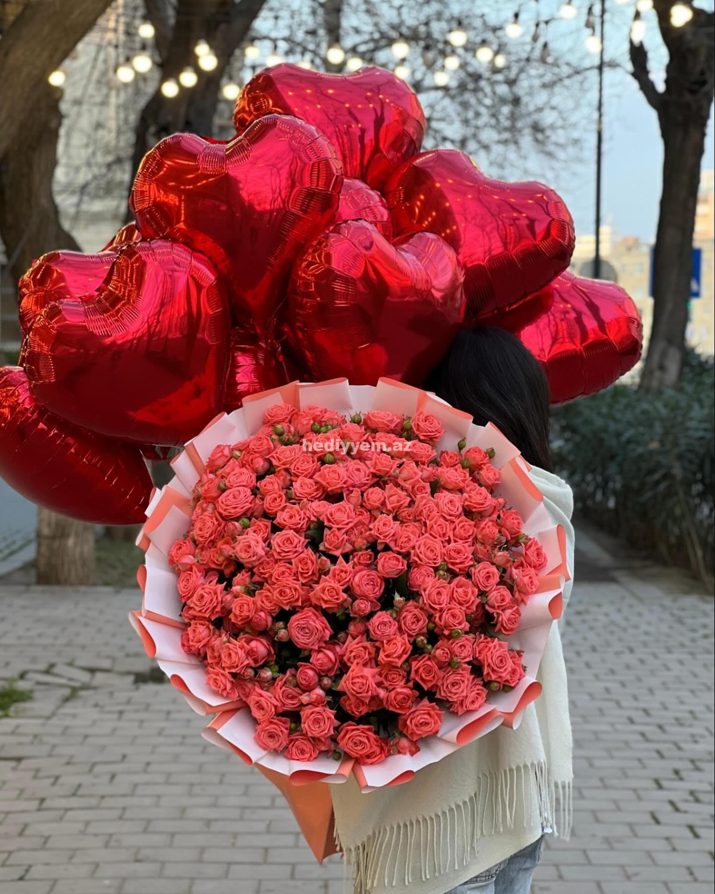 Qarışıq Gül Buketi (0007)