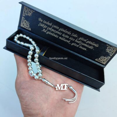 Gümüş Tesbeh Hediyyelik (isteye uygun yazili) – (3056)