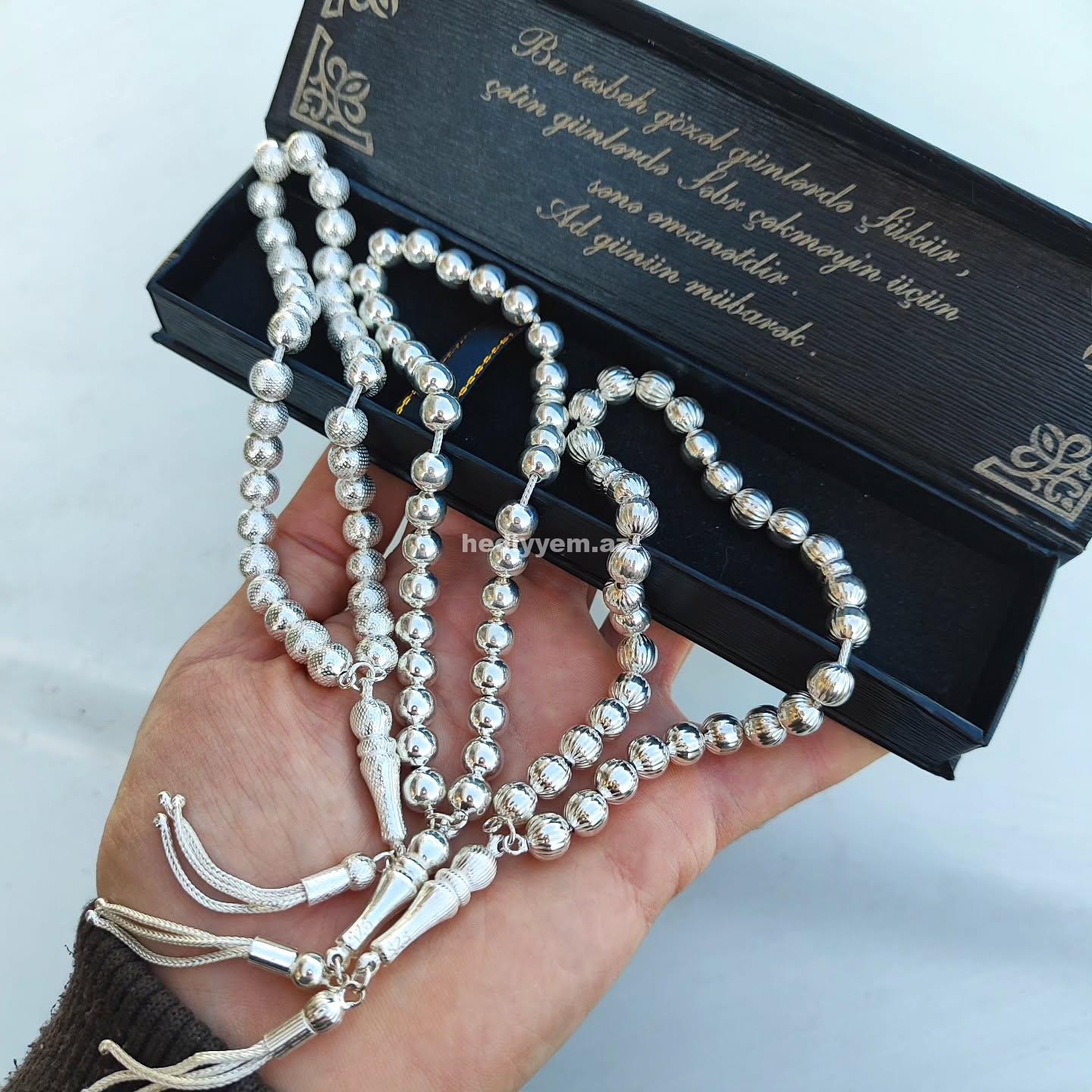 Gümüş Tesbeh Hediyyelik (isteye uygun yazili) – (3056)