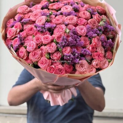 Rəngli Mix Gül Buketi – (3130)