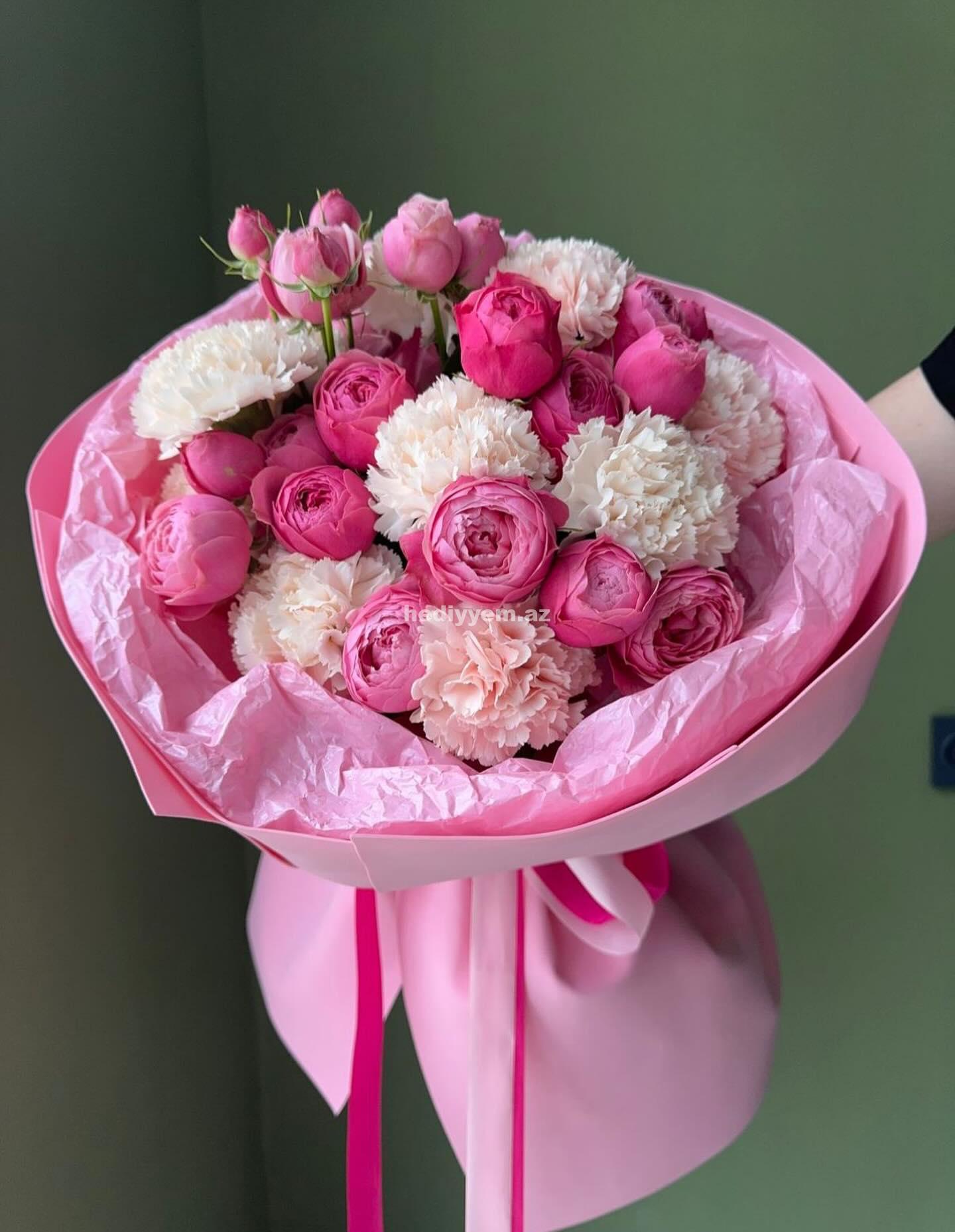Qarışıq Mix Gül Buketi – (3137)