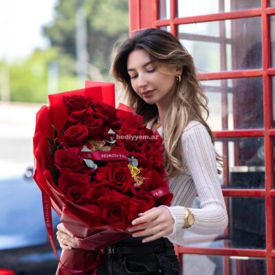 Qırmızı Qızılgül Gül Buketi – (3116)
