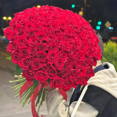 Qırmızı Qızılgül Gül Buketi – (3118)