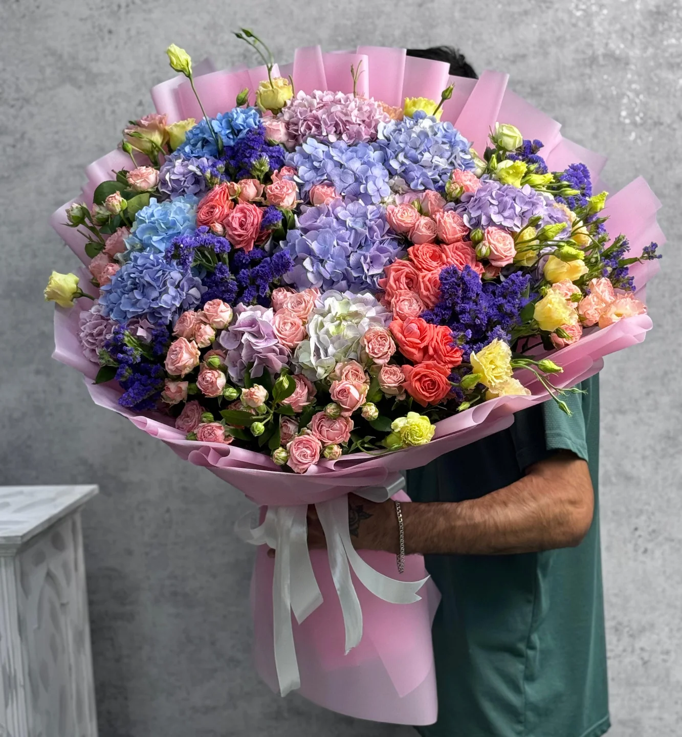 Rəngli Mix Gül Buketi – (3127)