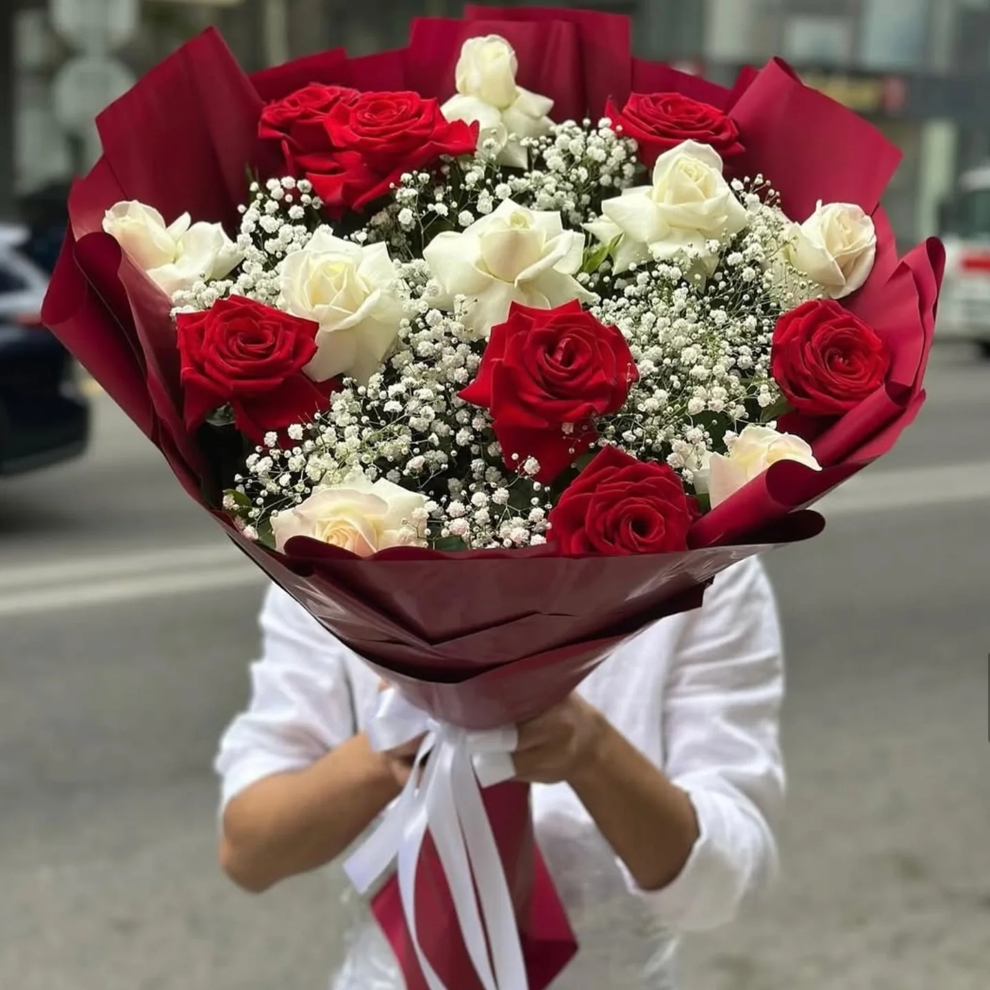 Rəngli Mix Gül Buketi – (3126)