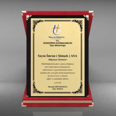 Plaket (istənilən yazılı) – (3111)