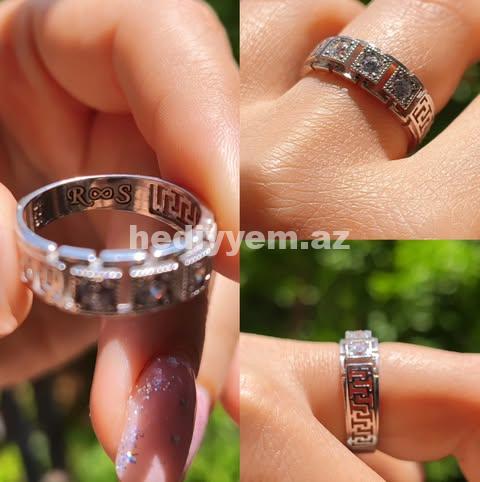 Kisi Versace Gumus Uzuk – (3105)