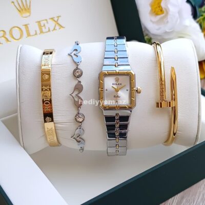 Qadın qol saatı seti Rolex – (3192)