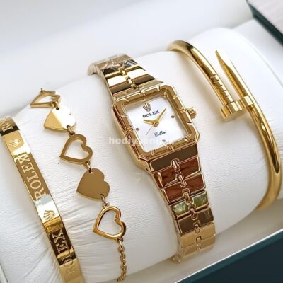 Qadın qol saatı seti Rolex – (3192)