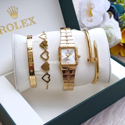 Qadın qol saatı seti Rolex – (3192)