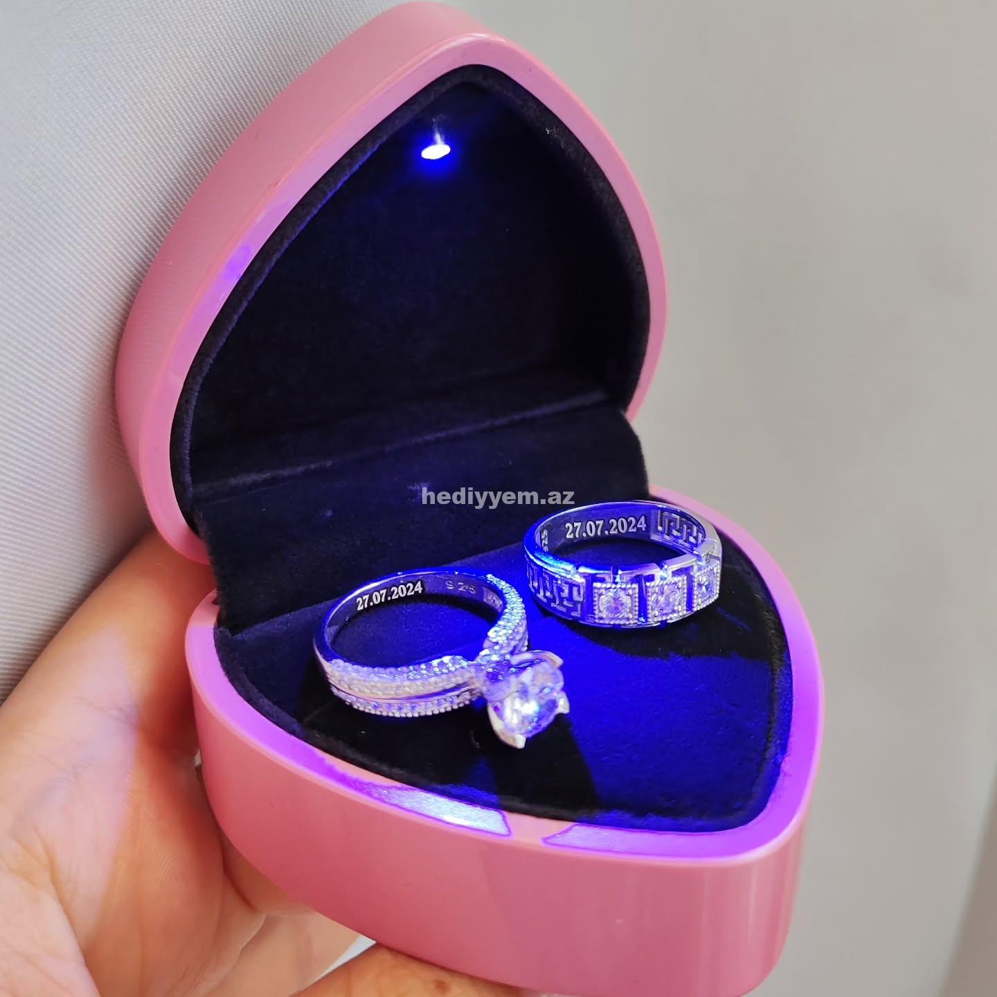 Qadın Kişi Cütlük Gümüş Üzük – (3254)