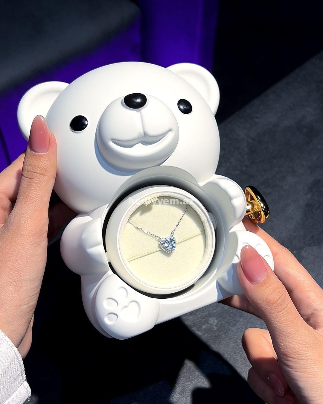 Pandora 1:1 Gumus Sep ile Ayi qutu - (3207)