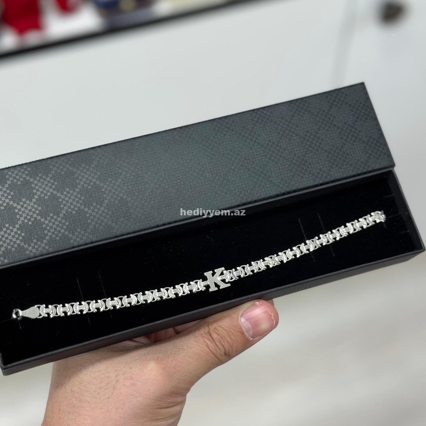 925 ayar Şanel Gümüş Qolbaq – No.3322