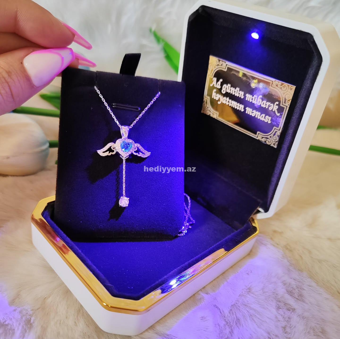 925 ayar Melek Qanadli Gümüş Sep – No.3312