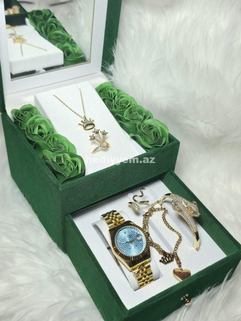 Rolex Takım Qadin Saati Rəngi getmir – No.3419