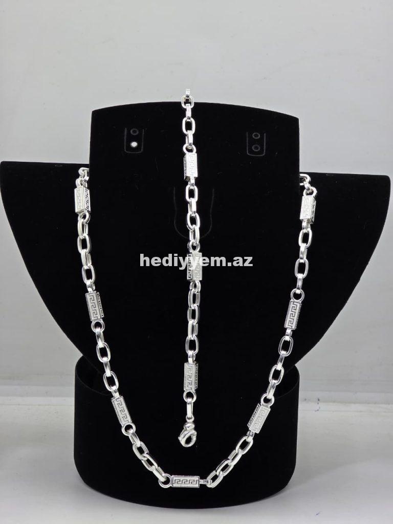 925 ayar Kişi Gümüş Dest Versace Modeli – No.3383