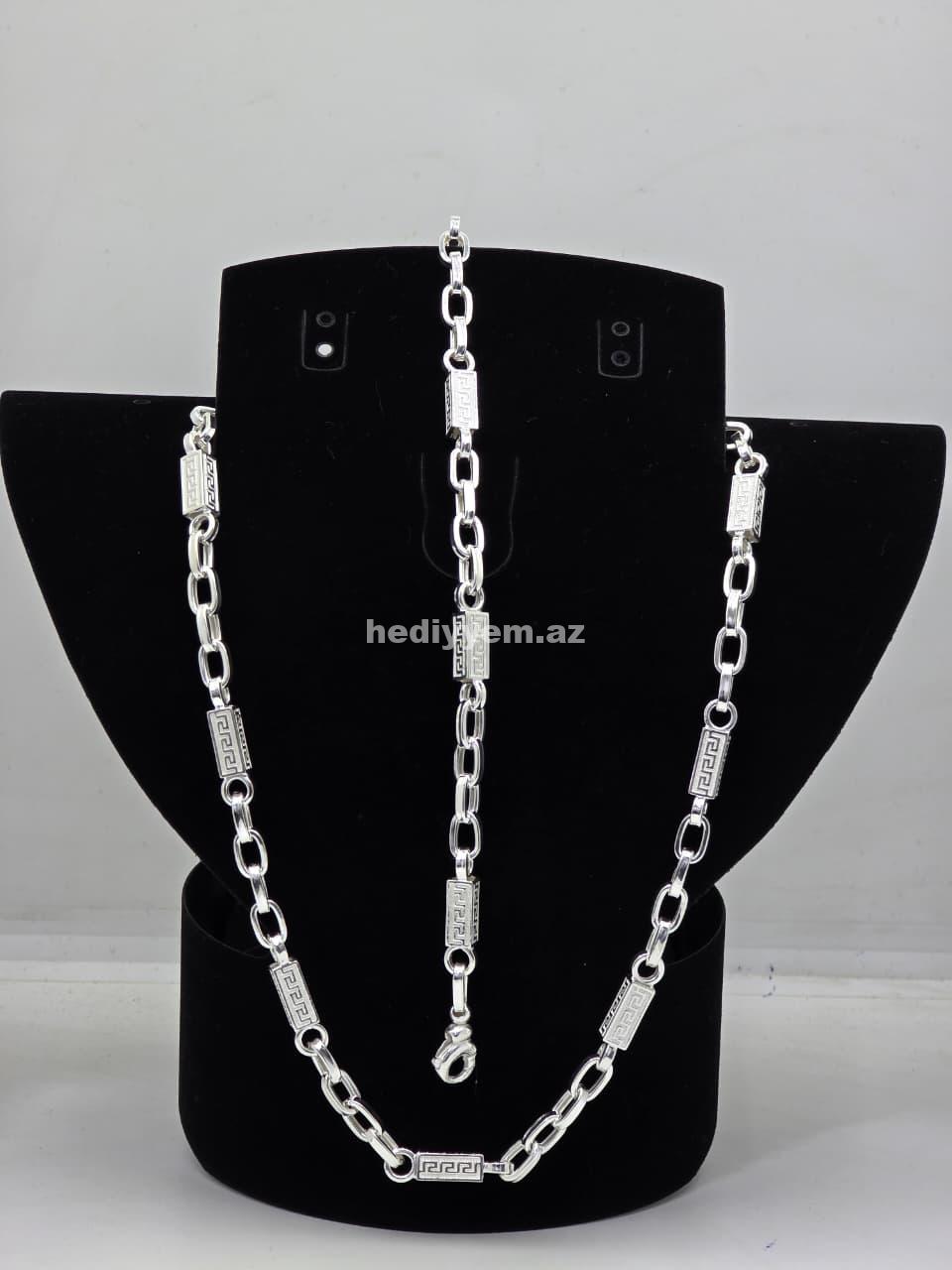 925 ayar Kişi Gümüş Dest Versace Modeli – No.3383