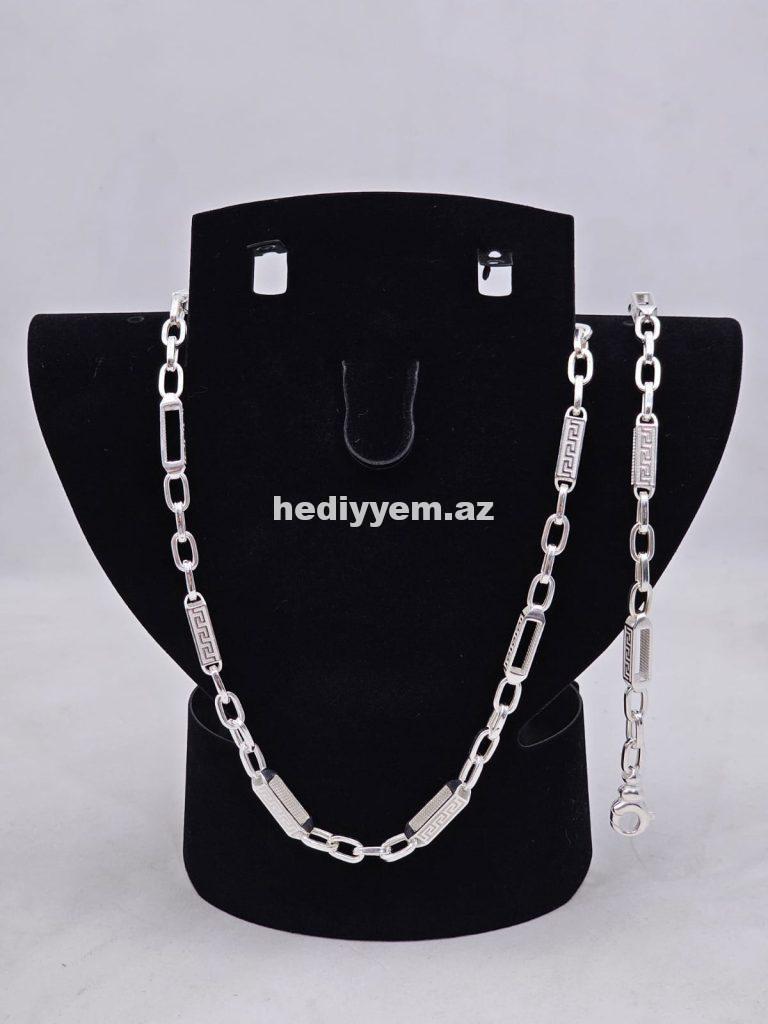 925 ayar Kişi Gümüş Dest Versace Modeli – No.3395