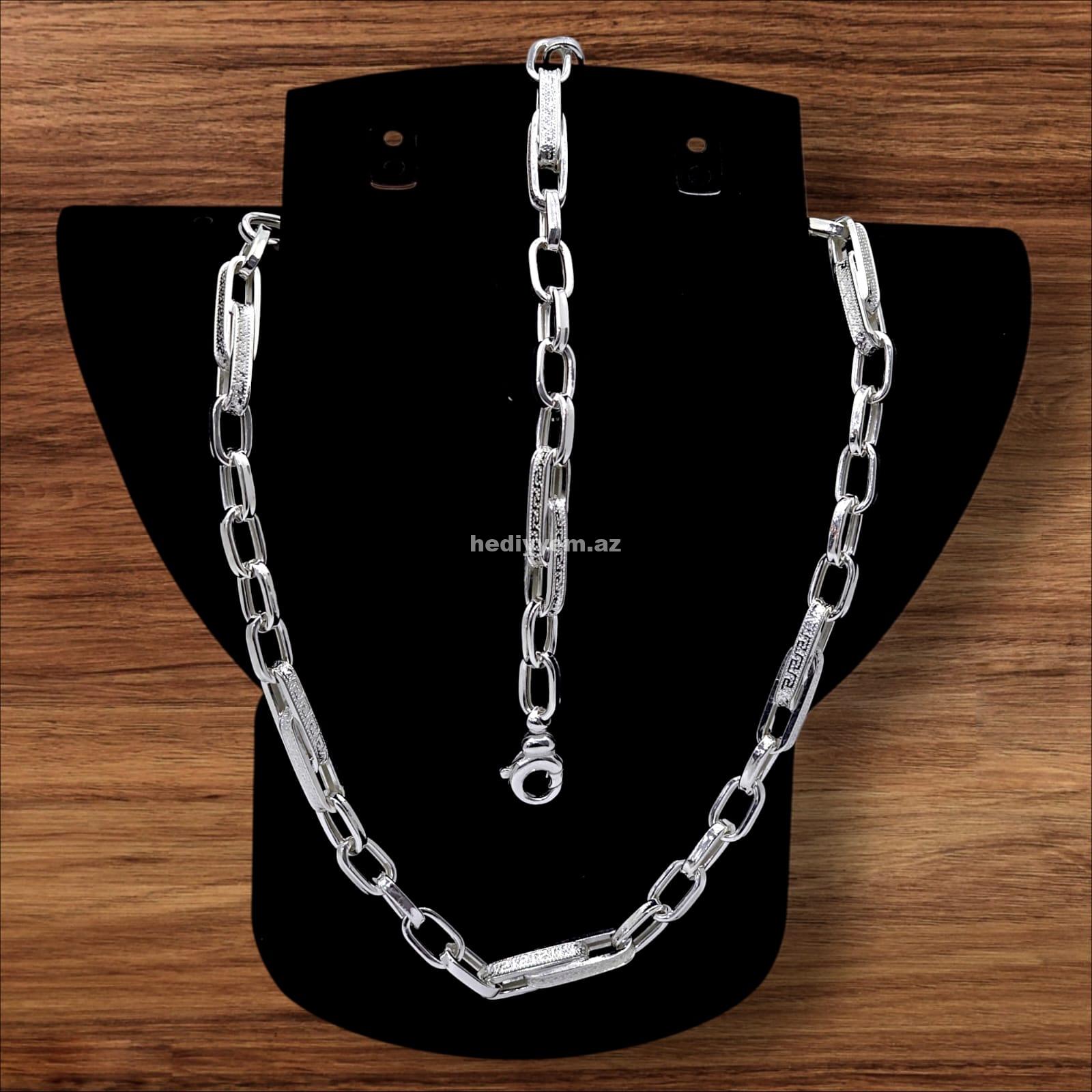 925 ayar Kişi Gümüş Dest Versace Modeli – No.3398