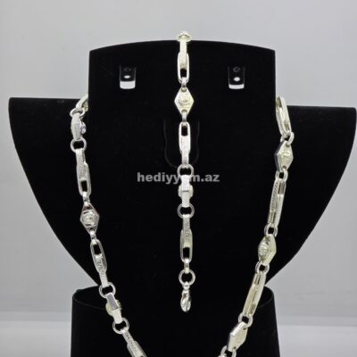 925 ayar Kişi Gümüş Dest Versace Modeli – No.3389