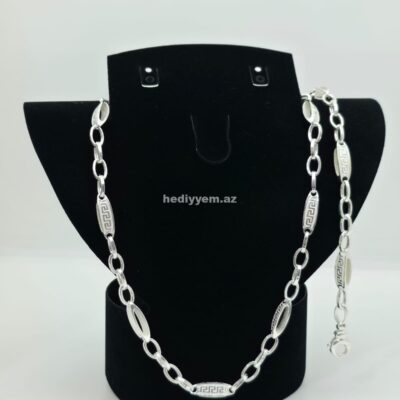 925 ayar Kişi Gümüş Dest Versace Modeli – No.3392