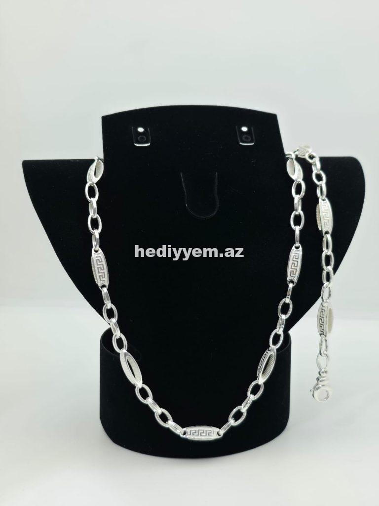 925 ayar Kişi Gümüş Dest Versace Modeli – No.3392