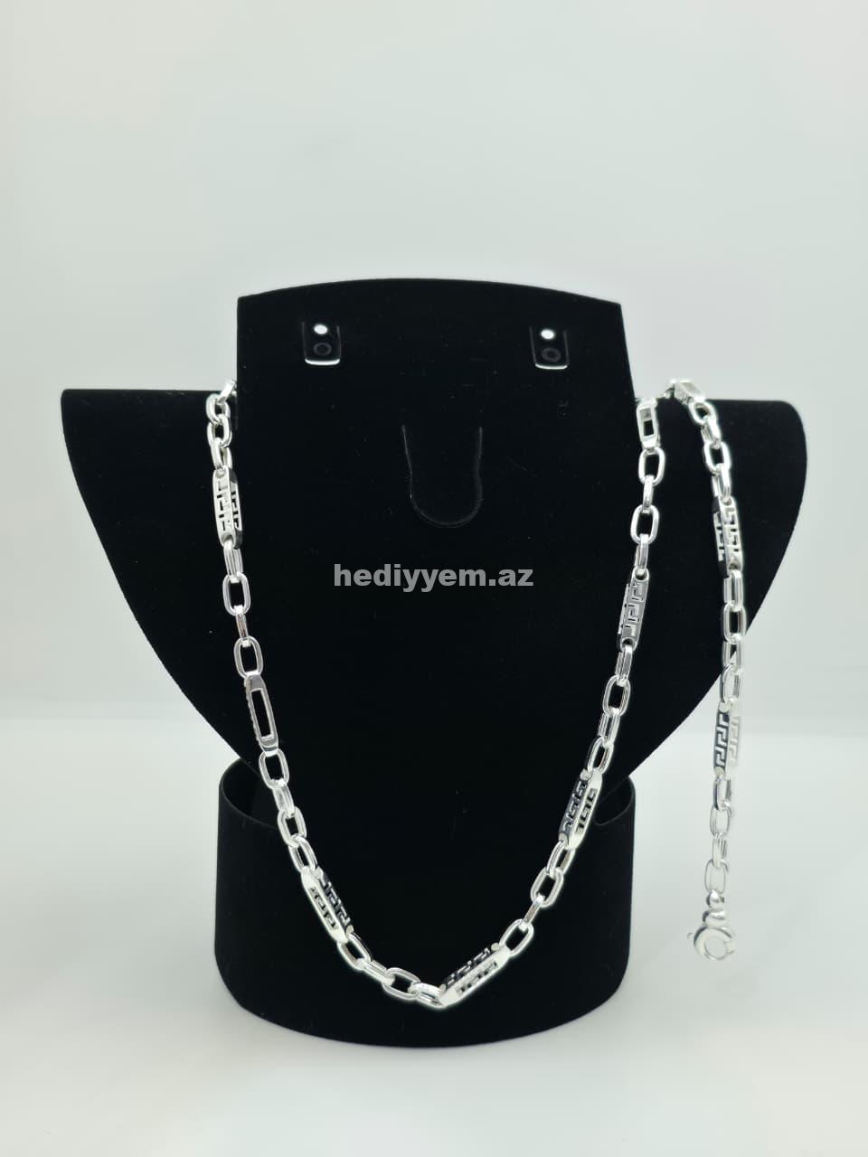 925 ayar Kişi Gümüş Dest Versace Modeli – No.3393