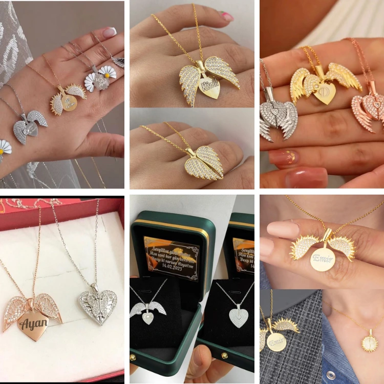 925 ayar Ad yazili Gümüş Sep Modelleri