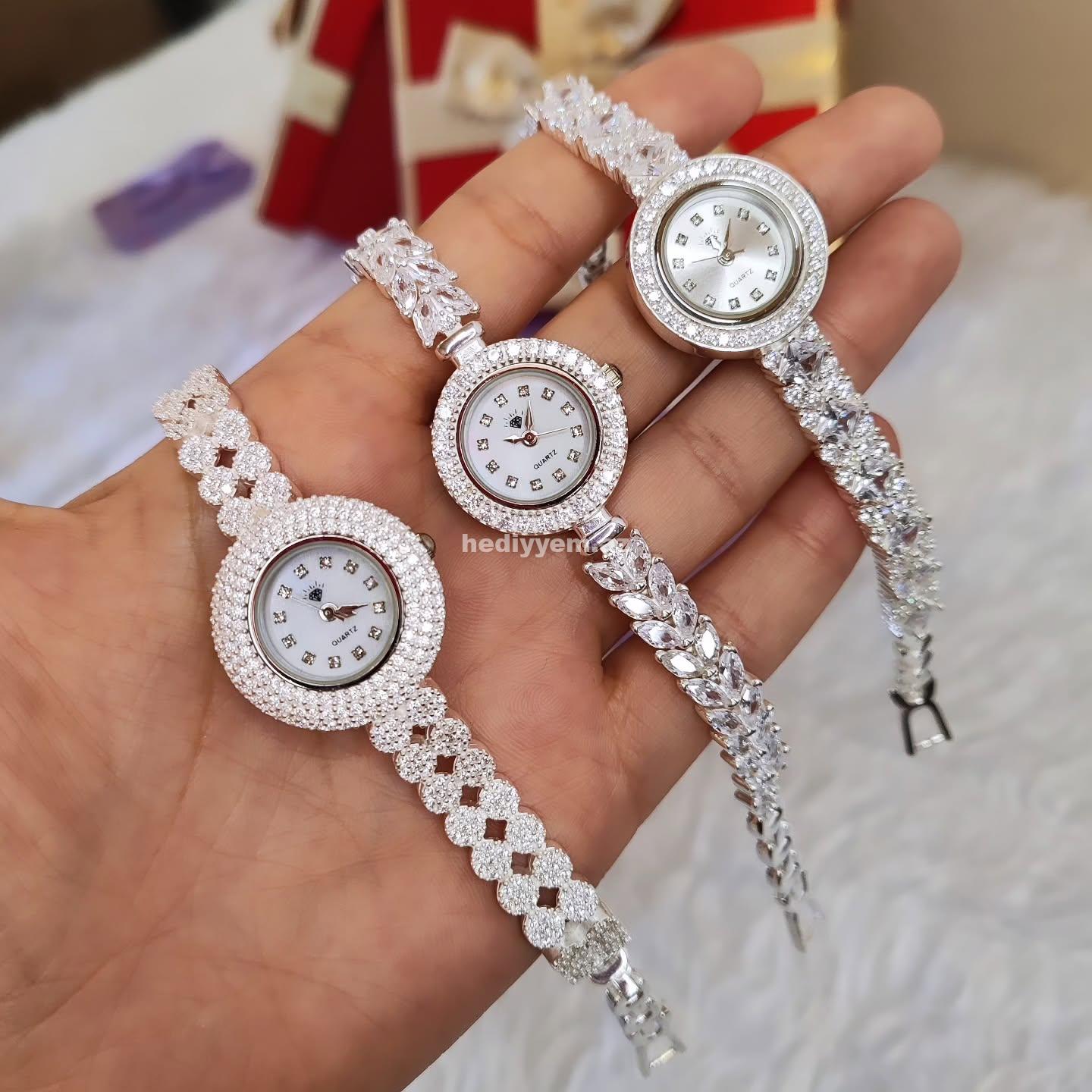 925 ayar Gümüş Qadın Qol Saatı – No.3436