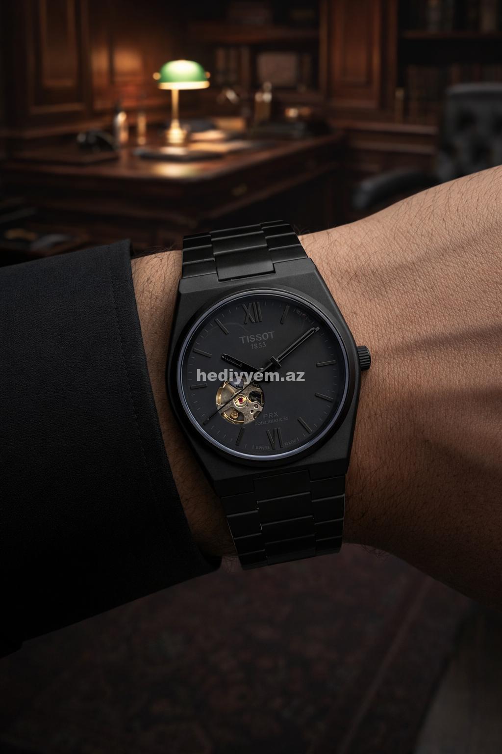 ”Tissot” PRX Black Edition Kisi Saati