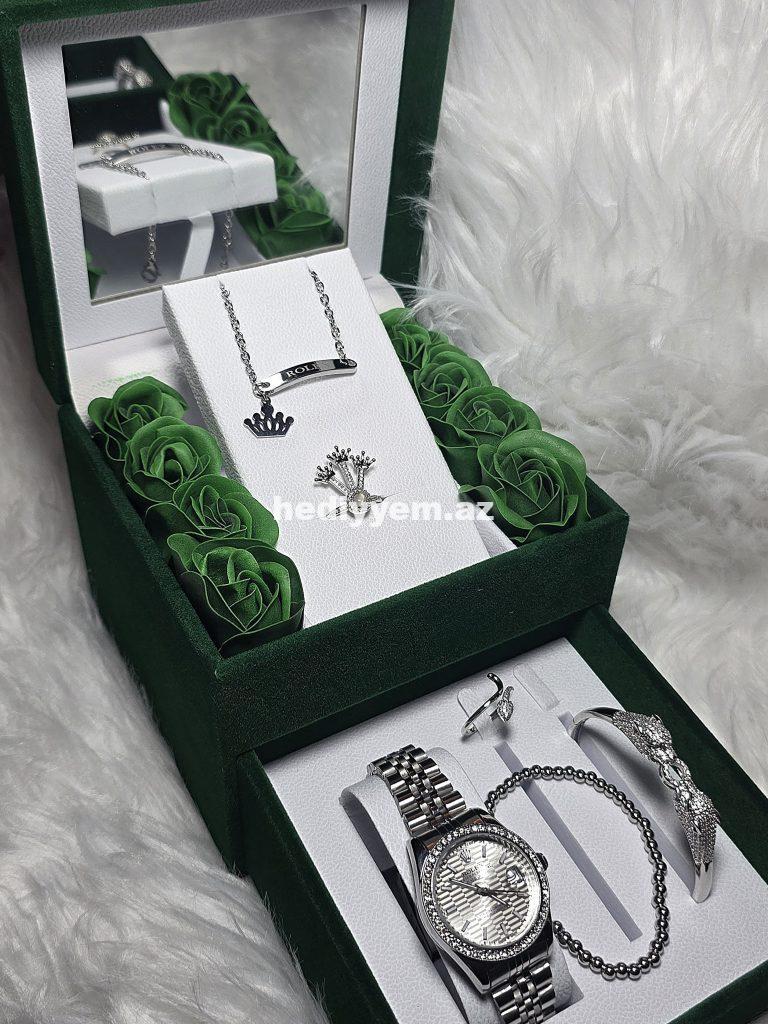 Rolex Takım Qadin Saati Rəngi getmir – No.3419