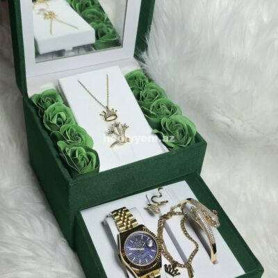 Rolex Takım Qadin Saati Rəngi getmir – No.3419