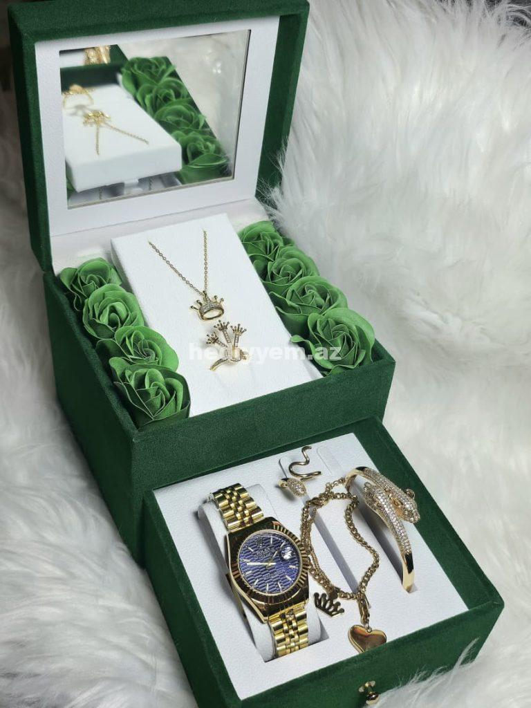 Rolex Takım Qadin Saati Rəngi getmir – No.3419