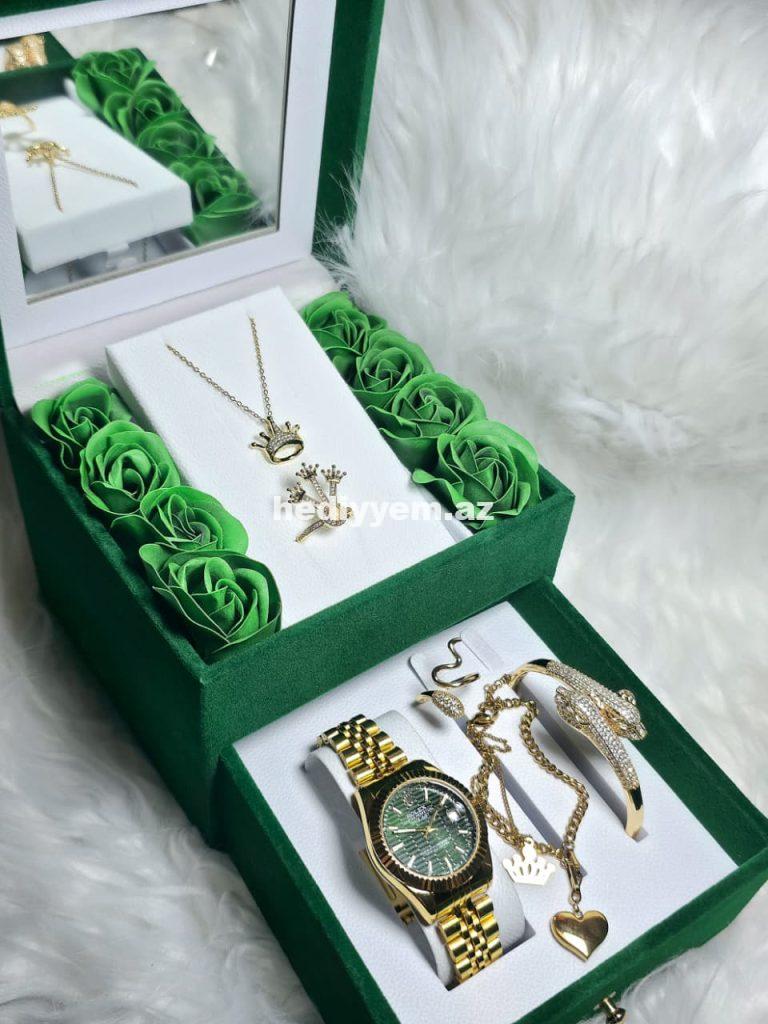Rolex Takım Qadin Saati Rəngi getmir – No.3419