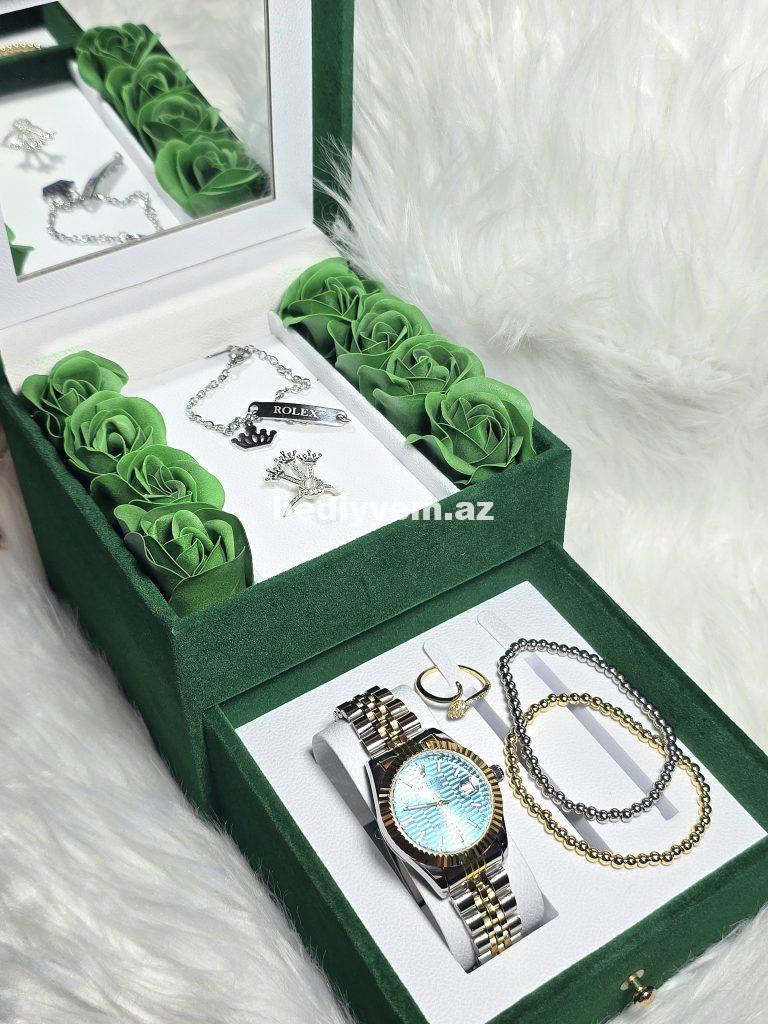 Rolex Takım Qadin Saati Rəngi getmir – No.3419