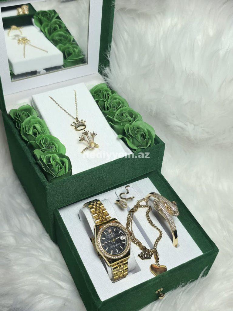 Rolex Takım Qadin Saati Rəngi getmir – No.3419