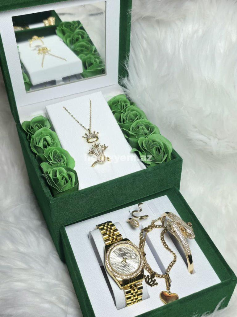 Rolex Takım Qadin Saati Rəngi getmir – No.3419