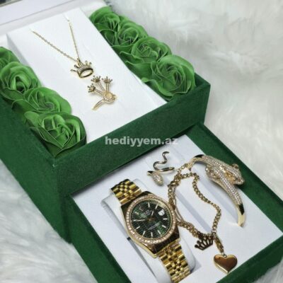 Rolex Takım Qadin Saati Rəngi getmir – No.3419