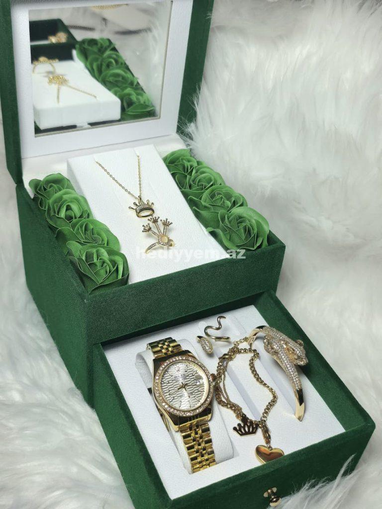 Rolex Takım Qadin Saati Rəngi getmir – No.3419