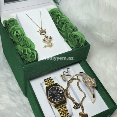 Rolex Takım Qadin Saati Rəngi getmir – No.3419