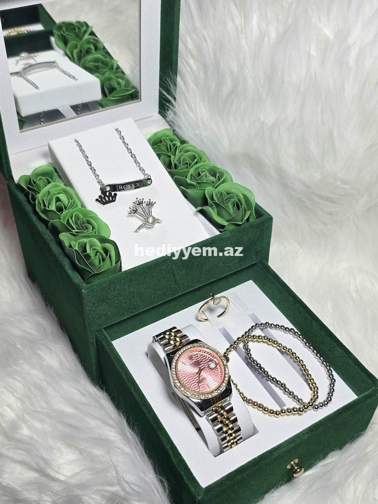 Rolex Takım Qadin Saati Rəngi getmir – No.3419