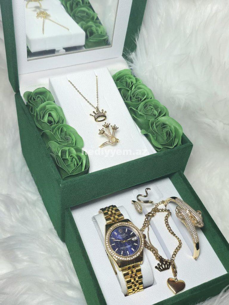 Rolex Takım Qadin Saati Rəngi getmir – No.3419
