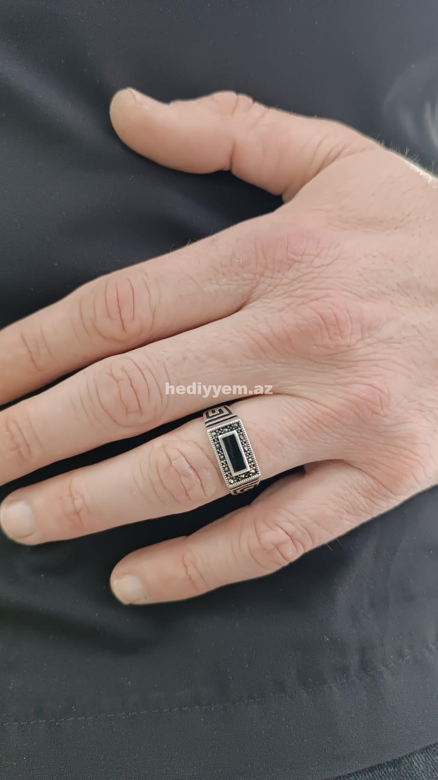 925 ayar Kişi Gümüş Uzuk – No.3497